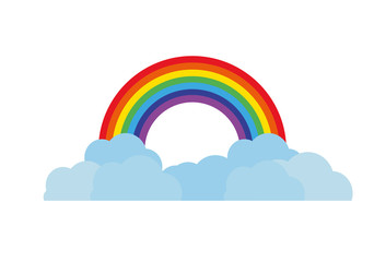 rainbow and clouds icons