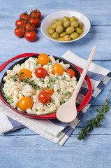 Traditional pasta with vegetables