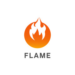 flame logo design vector