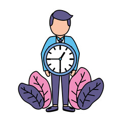 businessman clock time