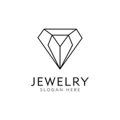 Fototapeta premium jewelry logo design vector