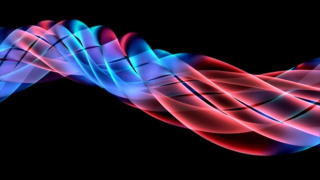 abstract colorful background with waving fantazy wires