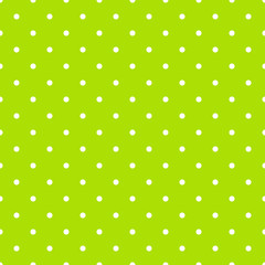 Green vector seamless pattern background polka dot
