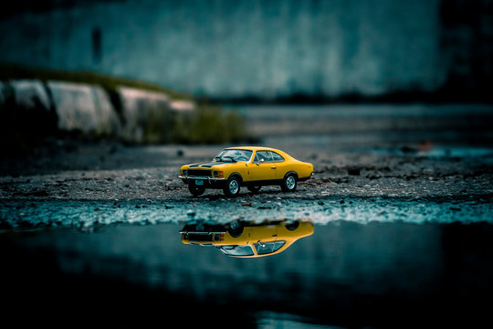 car toy in the street