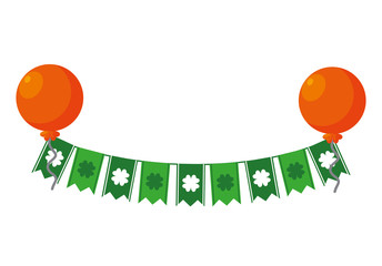 saint patricks balloons helium with garlands