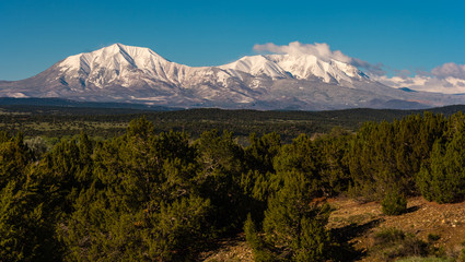 Spanish Peaks Majesty on a Clear Day