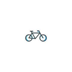 Fototapeta premium Bicycle icon design. Transportation icon vector design