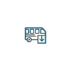 Bus icon design. Transportation icon vector design