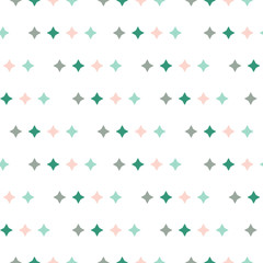 Simple abstract colored shapes seamless background. Vector illustration.