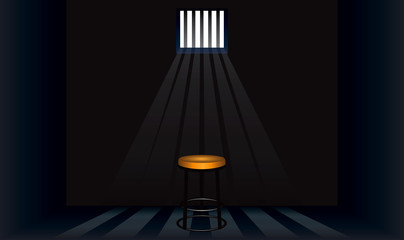 Stool in the prison cell