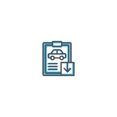 Fototapeta premium Car repair icon design. transportation icon vector design