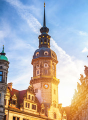 Obraz premium The ancient city of Dresden, Germany. Historical and cultural center of Europe.