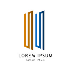 Isolated abstract building logo. Business. Vector illustration design