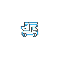 Crane icon design. Transportation icon vector design