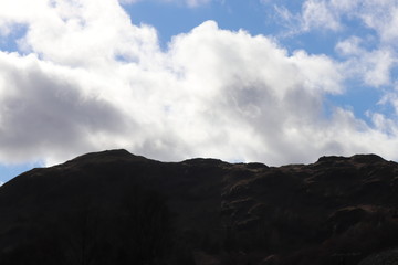 Fototapeta premium clouds over mountains