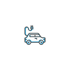 Naklejka premium Electric car icon design. Transportation icon vector design