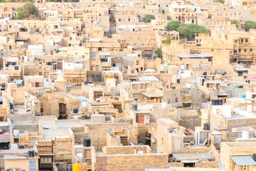 Jaisalmer, India. Beautiful view of Jaisalmer cityscape.
