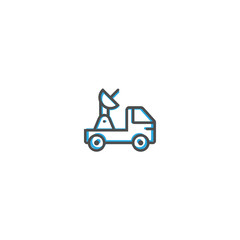 Satellite icon design. Transportation icon vector design