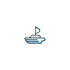 Ship icon design. Transportation icon vector design