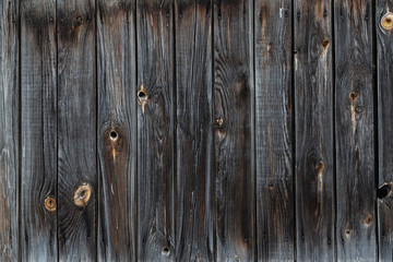 Fototapeta premium The texture of the old wooden fence dark color