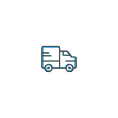 Truck icon design. Transportation icon vector design