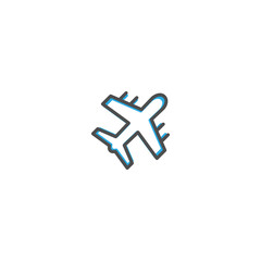 Aeroplane icon design. Transportation icon vector design