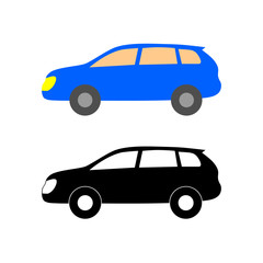 car line icon set, vector illustration