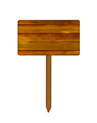 Wooden sign