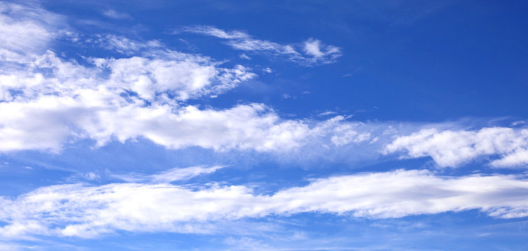 background of blue sky and white clouds