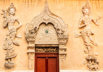 Detail of Wat Phra Sing Temple located in Chiang Mai Province, Thailand