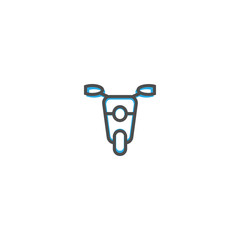 Motorbike icon design. Transportation icon vector design