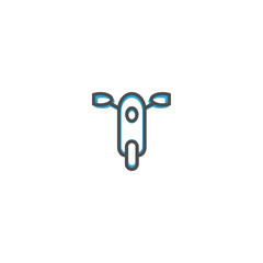 Motorbike icon design. Transportation icon vector design