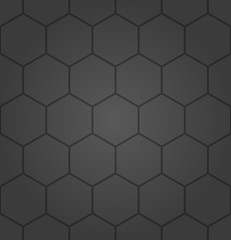 Geometric abstract hexagonal dark background. Geometric modern ornament. Seamless modern pattern