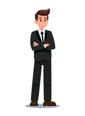 Businessman in Formal Clothes Vector Illustration