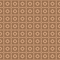 Abstract Classic Geometric Pattern Paper For Background, Print paper. Vector Illustration. Dark beige color
