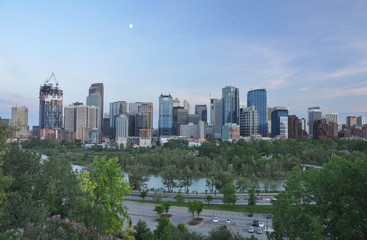 Fototapeta na wymiar Aerial view of Calgary
