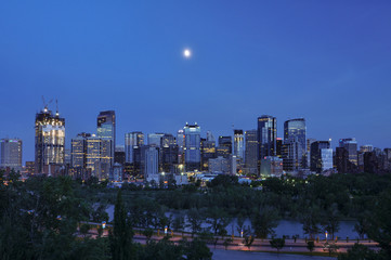 Fototapeta na wymiar Aerial view of Calgary