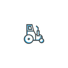 Tractor icon design. Transportation icon vector design