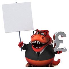 Fun trex - 3D Illustration © Julien Tromeur