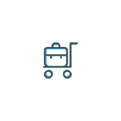 Trolley icon design. Transportation icon vector design