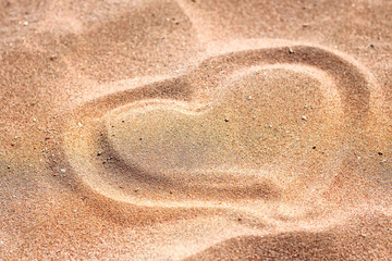 Heart on Sand