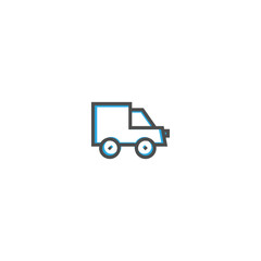 Truck icon design. Transportation icon vector design