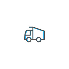 Truck icon design. Transportation icon vector design