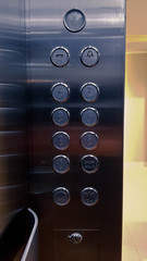 Number floor in elevator