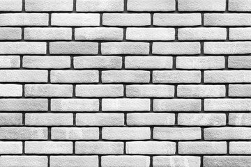White brick wall  texture and background