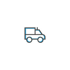 Truck icon design. Transportation icon vector design