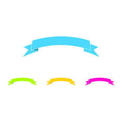 Modern Classic Ribbon Tittle Banner Template