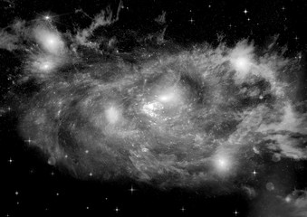 galaxy in a free space