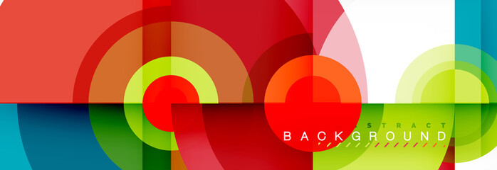 Fototapeta premium Modern circle background