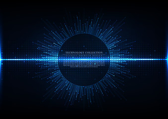 Technology futuristic internet system connection background template vector